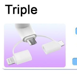 3 in 1 mini usb fan for micro usb, type c & lightning